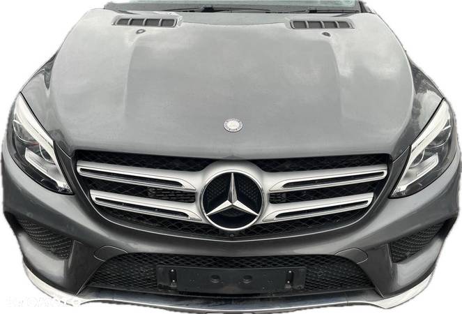 KOMPLETNY PRZÓD MASKA ZDERZAK BŁOTNIK PAS MERCEDES GLE W166 992 AMG HYBRID - 1