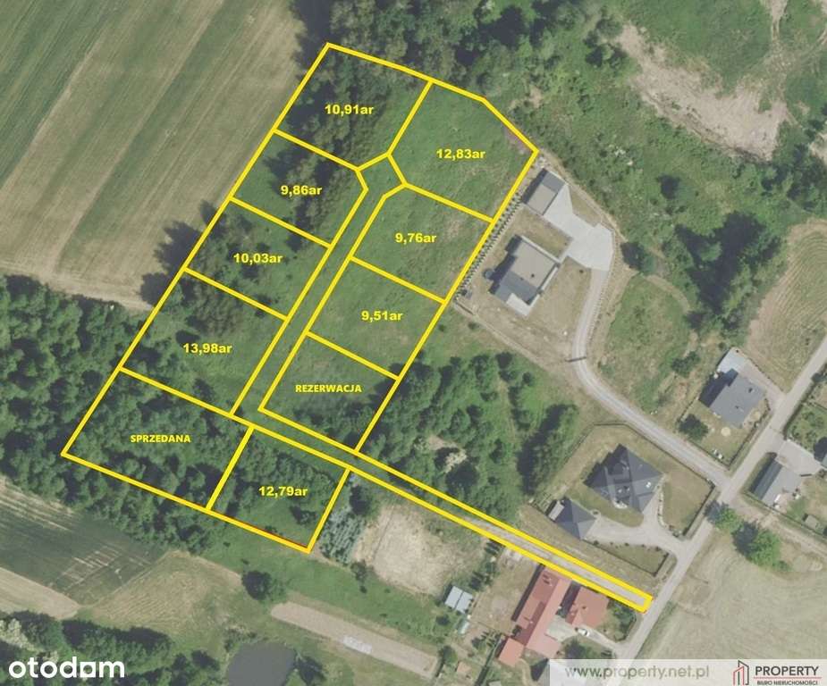 Działki budowlane, Góra Motyczna, gm. Żyraków - Pełny obrazek: 4/9