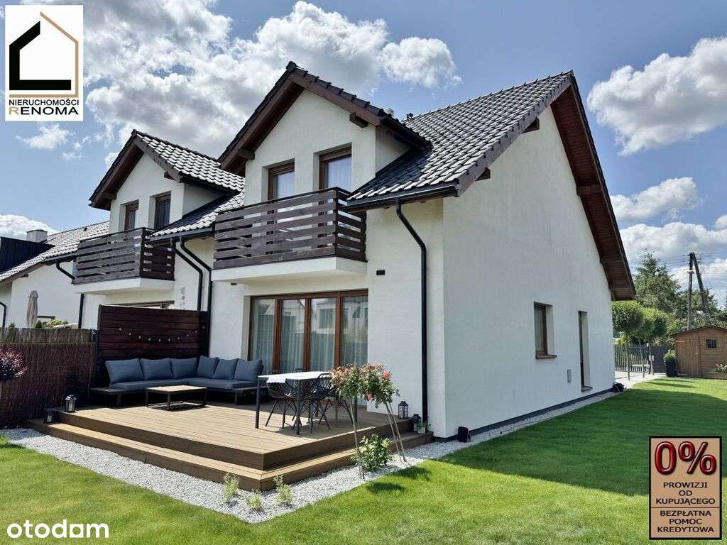 Nowoczesny bliźniak z garażem i pięknym ogrodem!-1