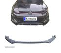 SPOILER LIP FRONTAL PARA VOLKSWAGEN VW GOLF 7 13-20 PRETO BRILHANTE - 1