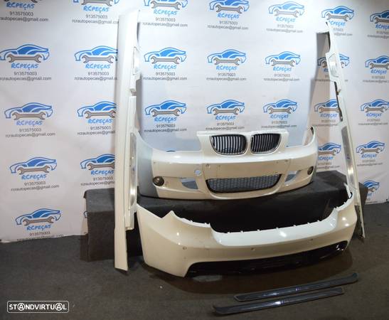 KIT ORIGINAL BMW PACK M BMW SERIE 1 E81 E87 PARACHOQUES PARA-CHOQUES PARA CHOQUES FRENTE FRONTAL TRASEIRO TRAS SENSOR SENSORES EMBALADEIRA EMBALADEIRAS SOLEIRAS PLACAS PÉ PORTA - 4