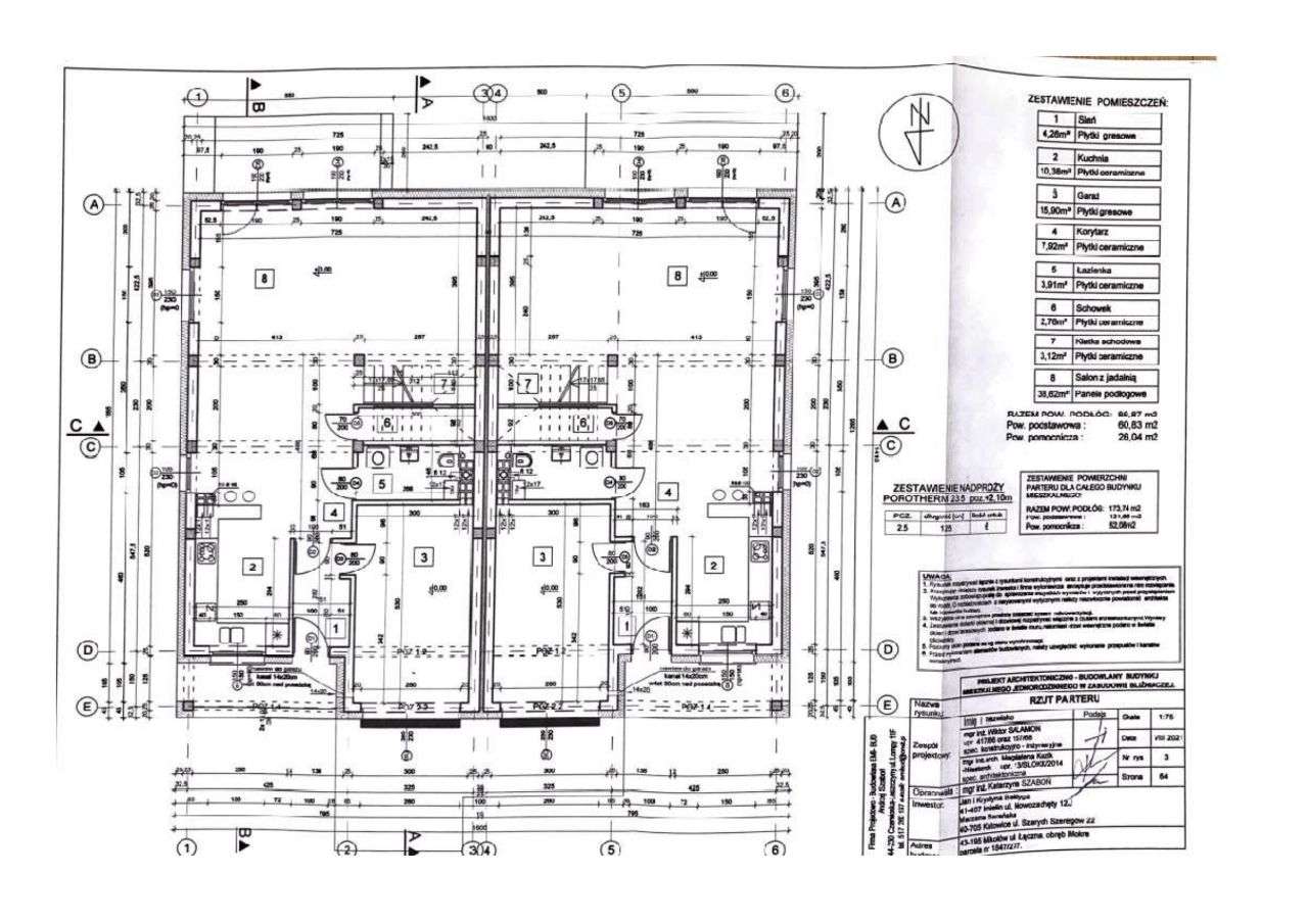 Dom w zabudowie bliźniaczej Mikołów o pow. 138,24m-2