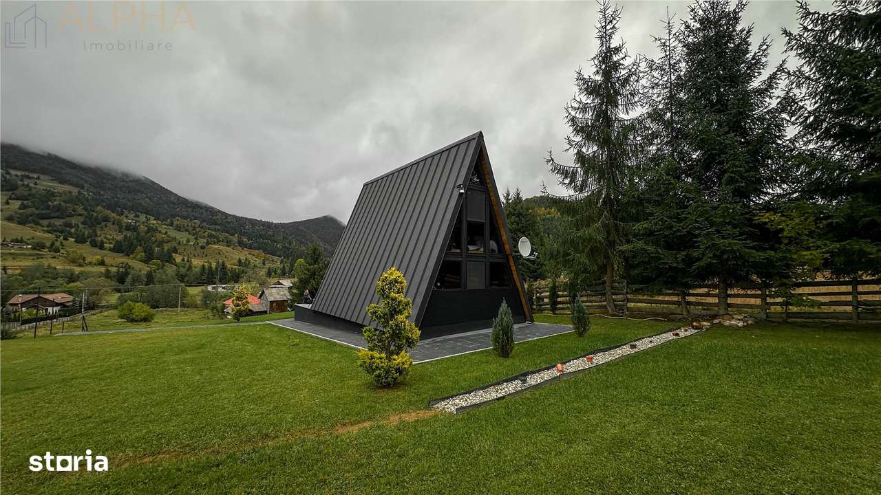 Cabana A Frame 115mp utili, Teren 3450mp, Coada Lacului Colibita - Imagine principală: 5/20