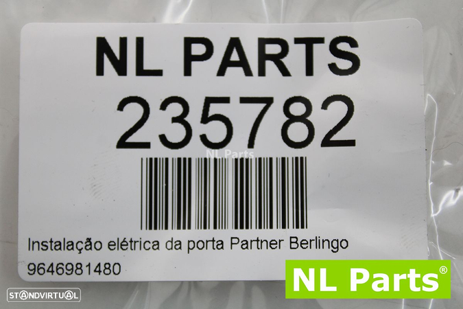 Instalação elétrica da porta Partner Berlingo 9646981480 - 9