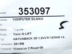 KOMPUTER SILNIKA TOYOTA YARIS (_P13_) 2010 - 2022 1.5 (NCP131_) 79 kW [107 KM] benzyna 2011 - 2022 - 4