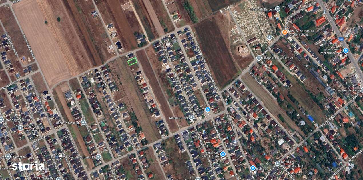 Teren Intravilan Fluturilor in rate | utilitati: curent, gaze | #UG8E-7