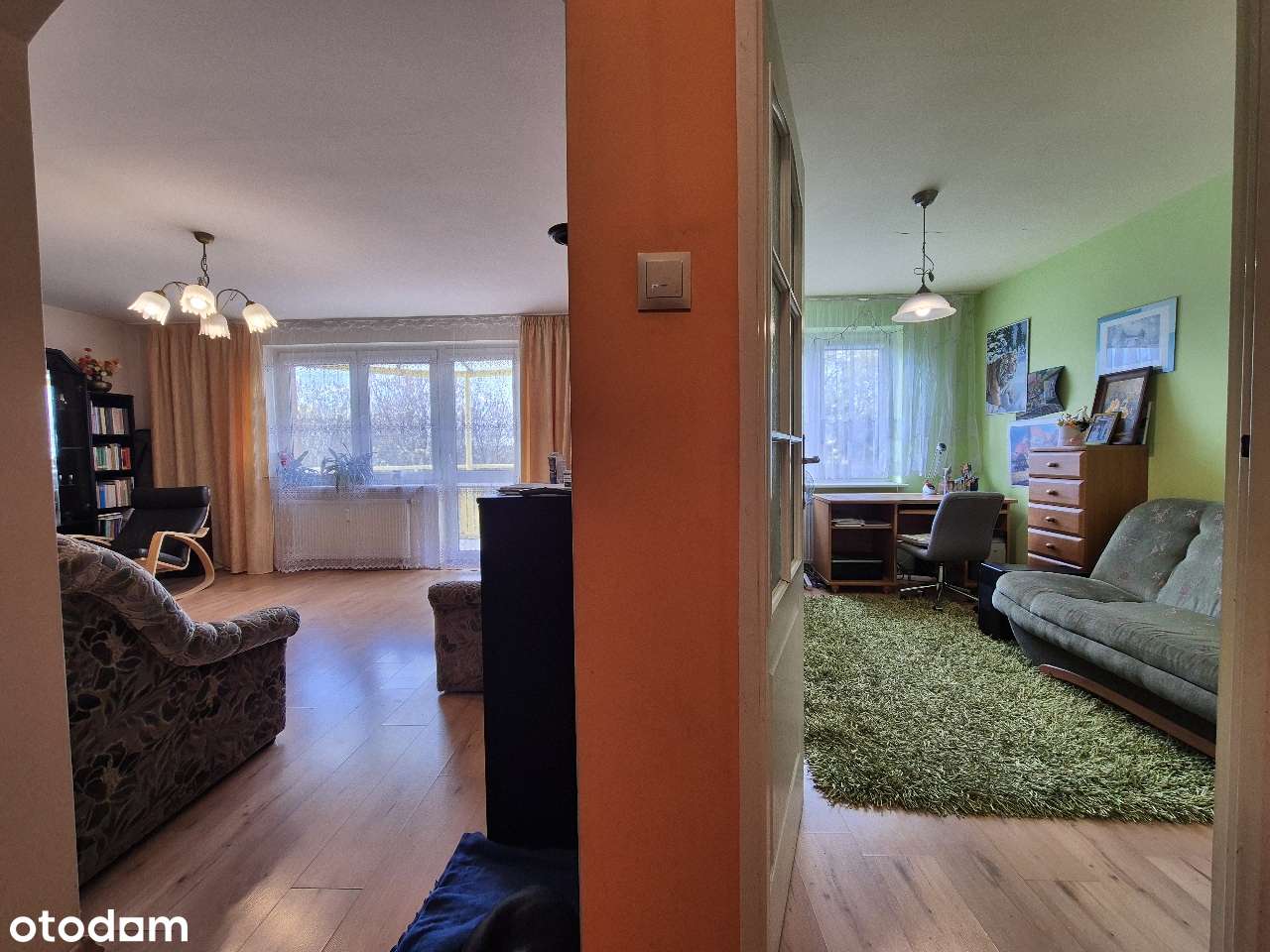 3 pokoje 64m2 z pięknym widokiem na Wisłę, blok z 2000r ul.6 Sierpnia-9