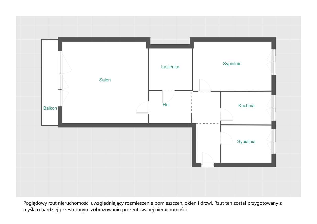 Rozkładowe 3-pokojowe mieszkanie z balkonem-6