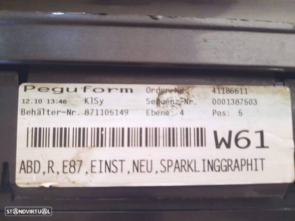 EMBALADEIRA EMBALADEIRAS ESQUERDA DIREITA BMW SERIE 1 E87 51717147401 7147401 2294491 SAIA SAIAS LATERAL LATERAIS - 6