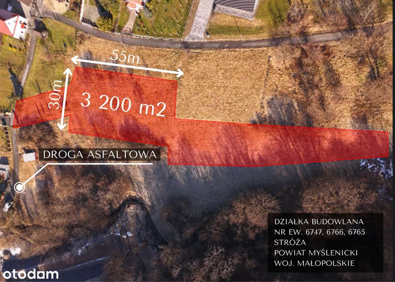 Widokowa działka budowlana w dolinie Beskidu - Stróża, pow. myślenicki-3