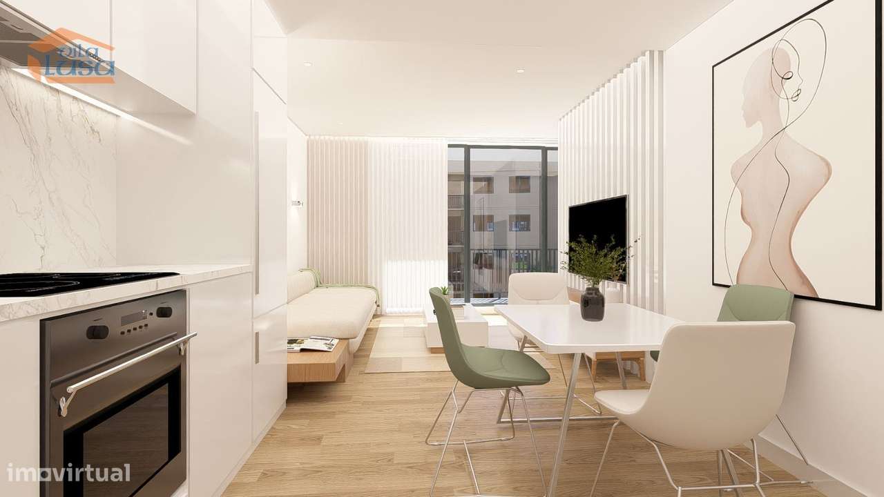 Armação de Pera T0 Novo varanda garagem e piscina na cobertura - Grande imagem: 3/23