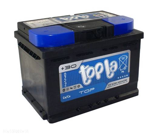 Akumulator TOPLA TOP 62Ah Prawy+ 600A - 2