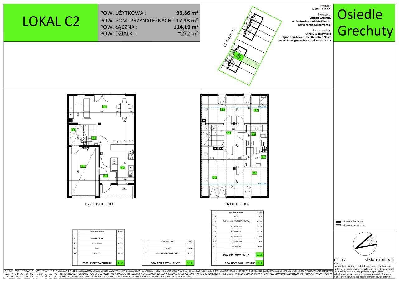 Osiedle Grechuty//Klaudyn//lokal C2 - Pełny obrazek: 2/7