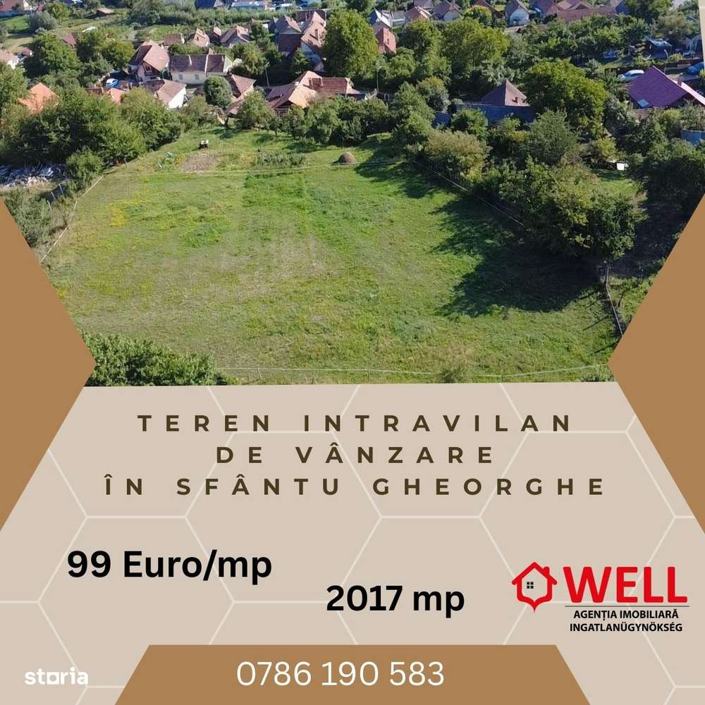 Teren intravilan de vânzare în Sfântu Gheorghe, str. Pădurii - Imagine principală: 1/6