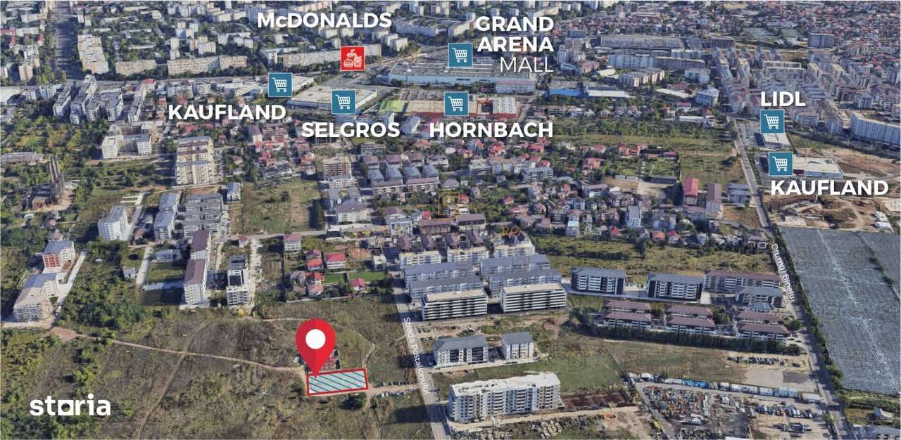 Teren de 934 mp, ideal pentru dezvoltare imobiliara, Sectorul 4 - Imagine principală: 3/5