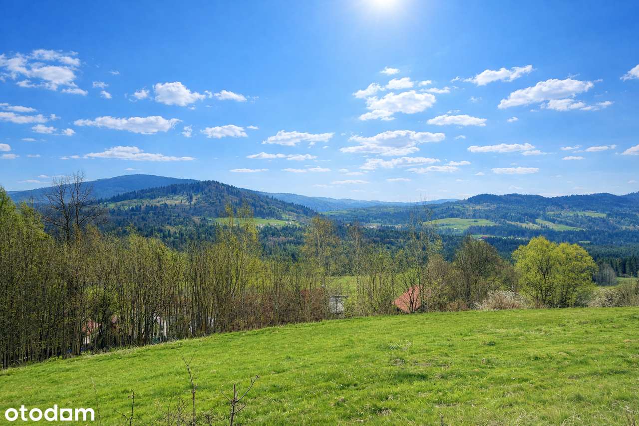 Hucisko, dwie widokowe działki budowlane po  7 arów-4