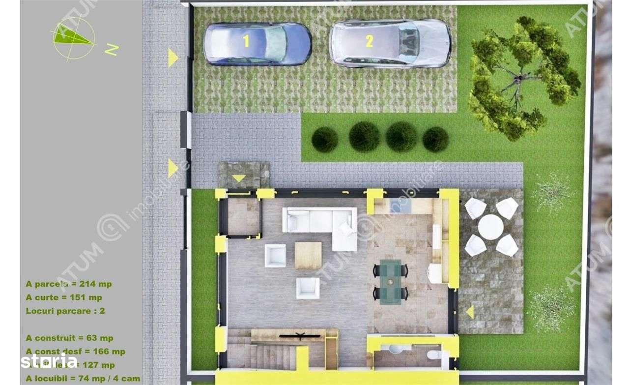 Casa moderna cu 4 camere 3 bai si teren de 214 mp zona Triajului - Imagine principală: 3/5