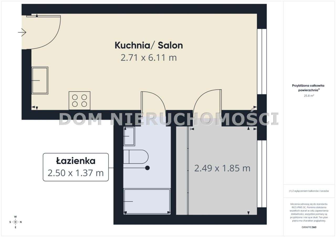 Dwupokojowe mieszkanie na Zielonej Górce!-9