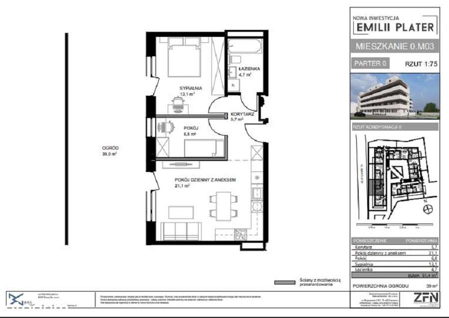 3-pokojowe mieszkanie osiedle Emilii Plater w centrum Polic!-5