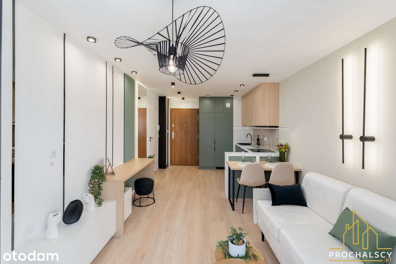 Piękne zupełnie nowe mieszkanie w z meblami i AGD Ceglana Park + garaż-19