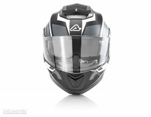 capacete modular acerbis flip up preto - cinza - 3