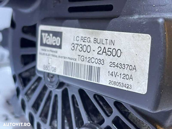 Alternator 14V 120A Hyundai i20 1.1 CRDI 2012 - 2015 Cod 37300-2A500 373002A500 - 5