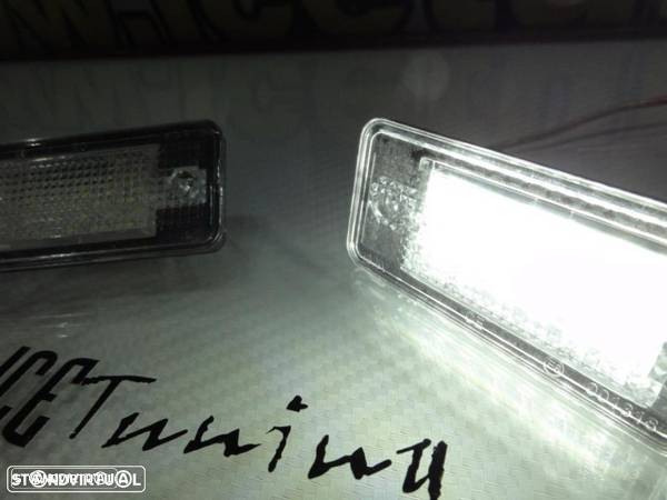 Suporte De Lâmpada De Matricula Com Led Branco Para Audi A3 8P, A4 B6, B7, A6 4F, A8, Q7, A5 - 12