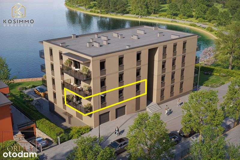 M10 APARTAMENTY Orla 3, Centrum, 3 pokoje, 1 piętro, widok na jezioro - Pełny obrazek: 2/15