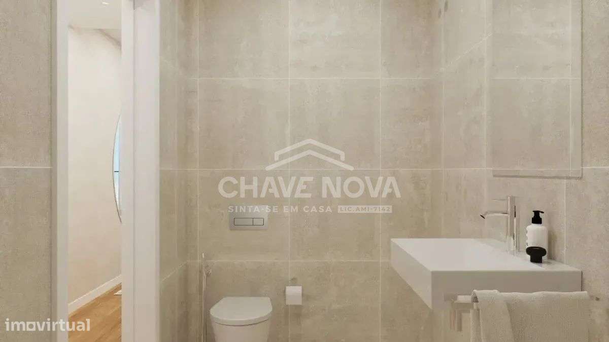 Apartamento T1 Novo c/ Lugar de Garagem e Arrumo em Santa Marinha-20