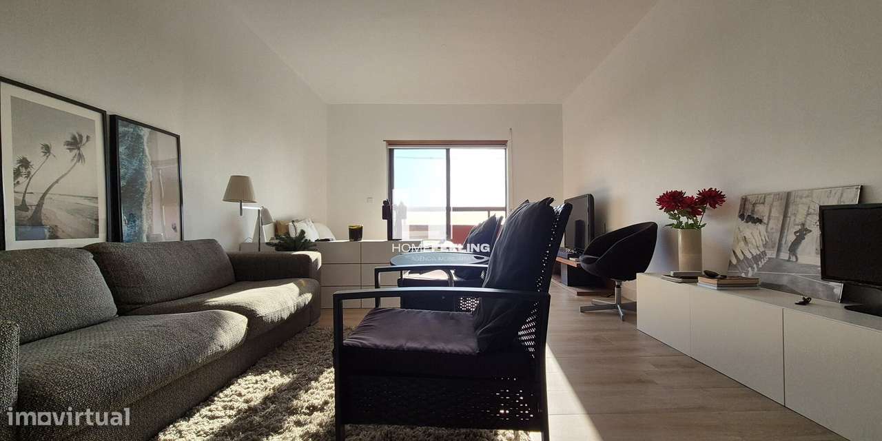 Praia São João da Caparica T0 c/ consumos incluídos, vista mar varanda-15