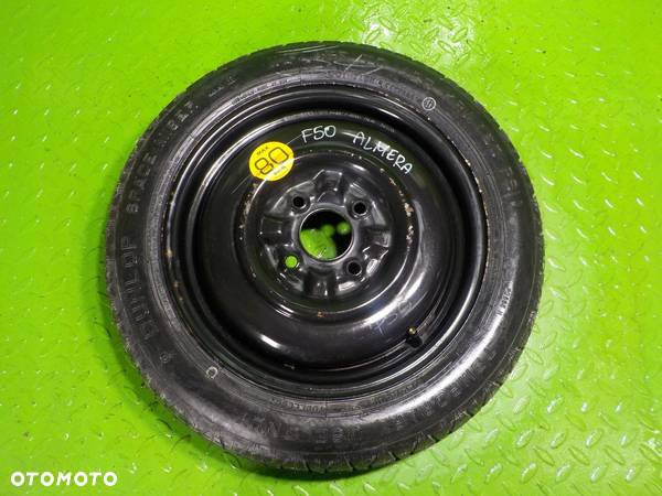 NISSAN ALMERA N16 kolo dojazdowe 135/80/15 4x114,3 - 1