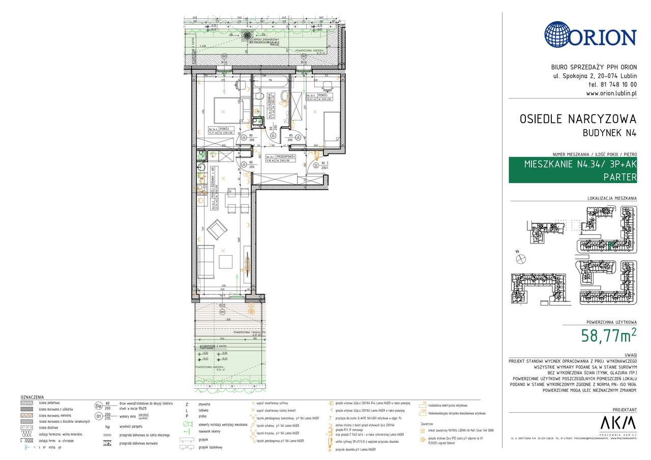 3-pokojowe mieszkanie 58m2 Bez Prowizji - Pełny obrazek: 2/7