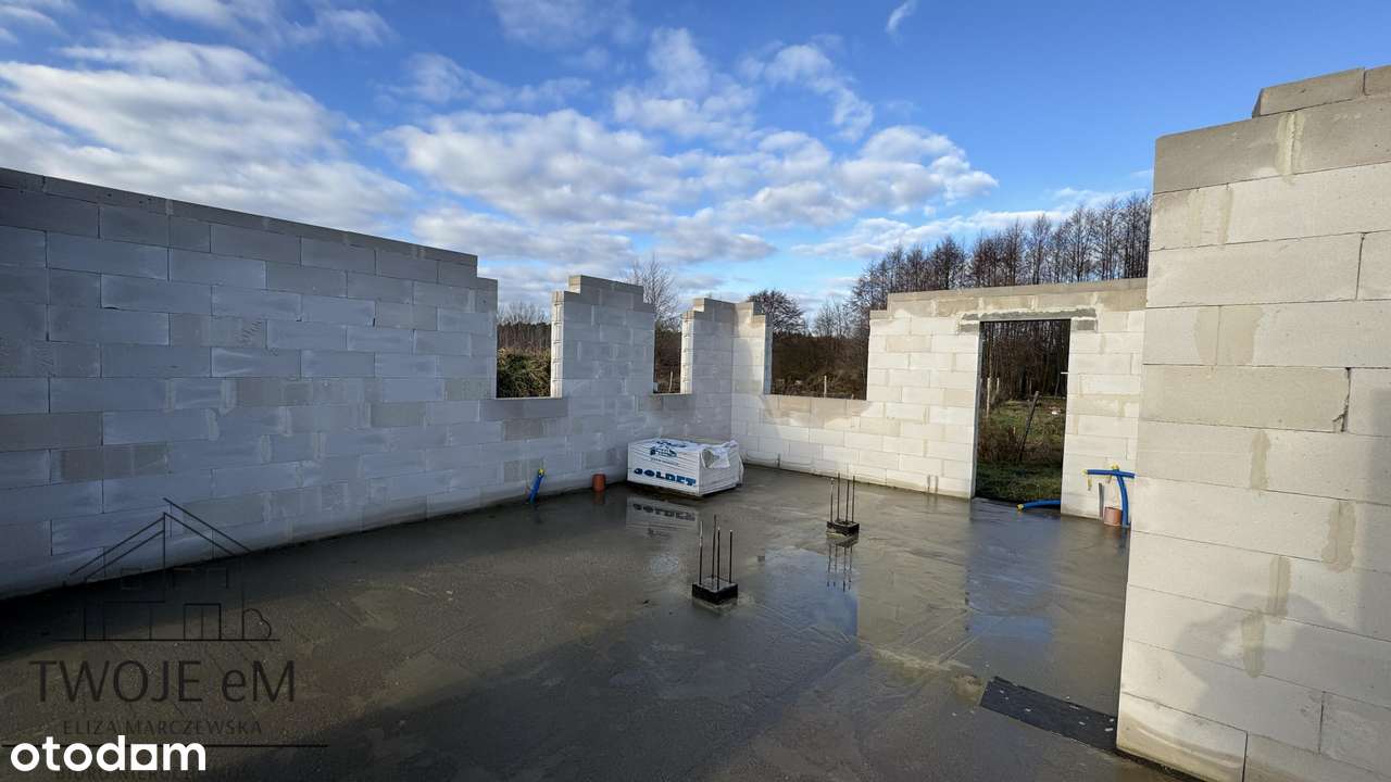 Rozpoczęta inwestycja-bliźniak-duża działka-7