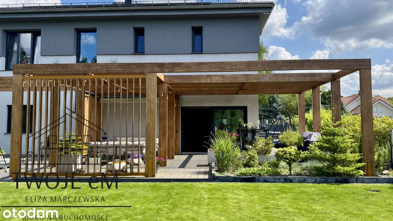 Energooszczędny inteligentny dom-piękny ogród-las-1