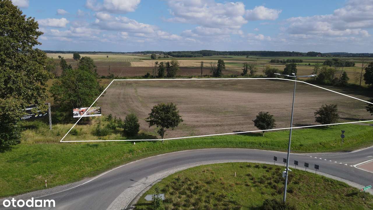 Działka rolna 2,36 ha pod Bartoszycami – przy rondzie z DK 51 i DK 57-4