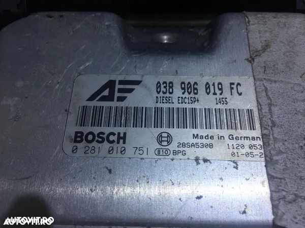 Kit Pornire Calculator Motor ECU VW Sharan 1.9TDI AUY 2000 - 2010 COD : 038906019FC / 038 906 019 FC - 2