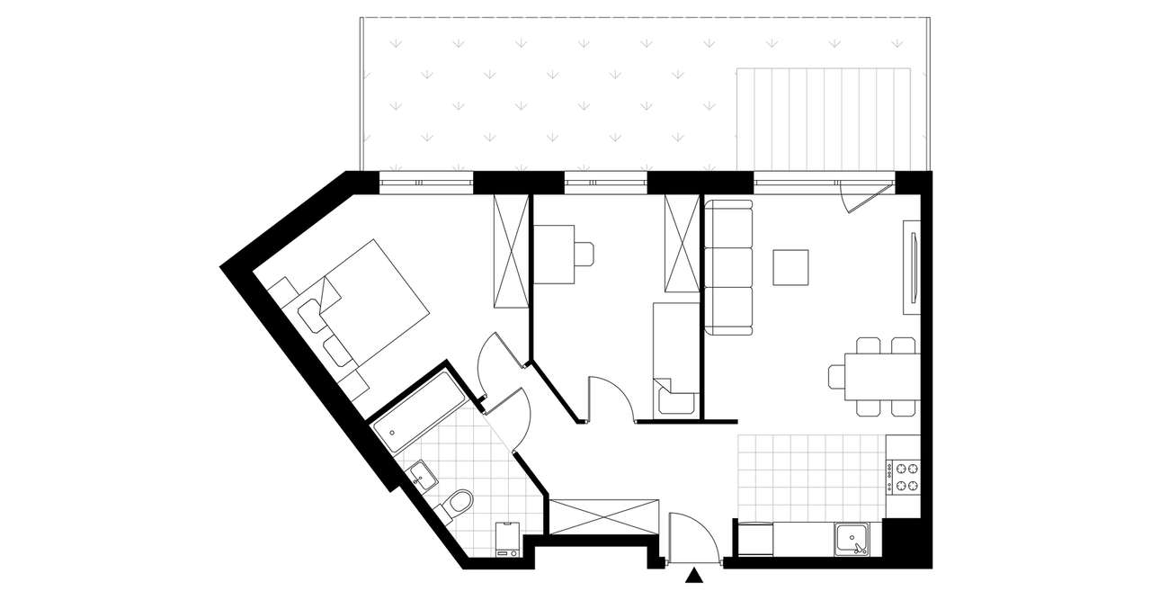 3-pokojowe mieszkanie 57m2 + ogródek Bez Prowizji - Pełny obrazek: 3/8