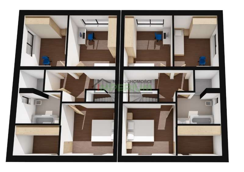 Dom w zabudowie bliźniaczej 105 m2 w Chełmcu.-7
