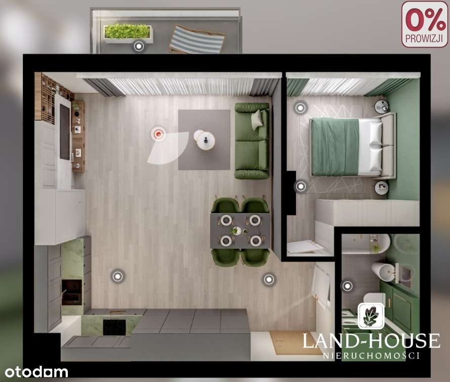 Ostatnie mieszkanie M2 blisko PKP-4