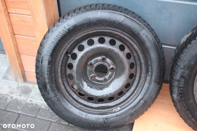 FELGI STALOWE OPONY ZIMOWE CONTINENTAL 195/65 R15 OPEL ASTRA ZAFIRA MERIVA 5x110 - 2