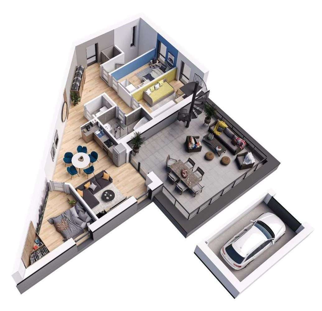 OSTATNI Apartament 90m2 + Garaż 19m2 + Tarasy 120m2 FORDON Eskulapa-5