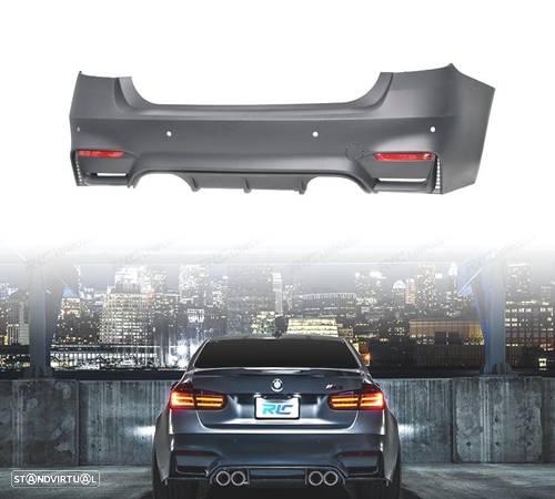 PARA-CHOQUES TRASEIRO PARA BMW SERIE 3 F30 11-18 LOOK M3 PDC - 1