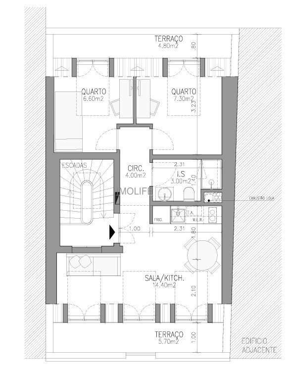Charmoso Apartamento T2 totalmente remodelado - Vista rio - São Vic...-23