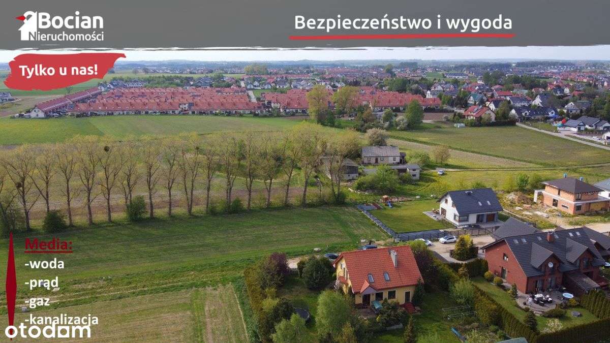 Słoneczne, płaskie, uzbrojone działki w Baninie!-2