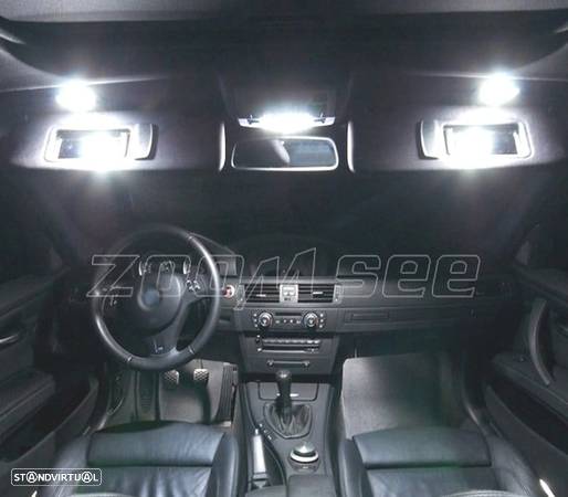 KIT COMPLETO 17 LAMPADAS LED INTERIOR PARA BMW SERIE 3 E90 SEDAN 330XD 330D XDRIVE 330I 330XI 335D M - 4