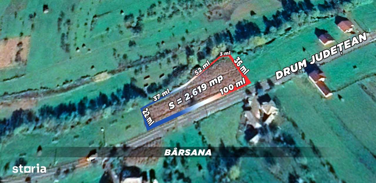 COMISION 0%  Teren intravilan de vanzare in Barsana (26 ARI)-5