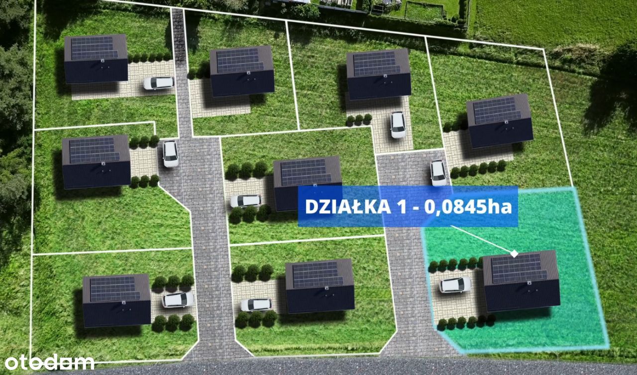 Działka budowlana 776m2, Zbrosławice, os.Bławatków