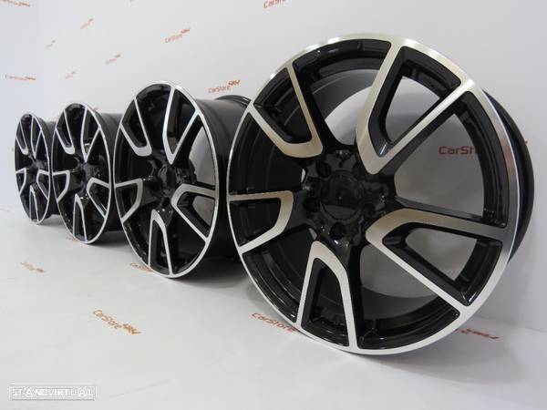 Jantes Look Mercedes AMG 18 x 8.5 et45 5x112 Preto + Polido - 6