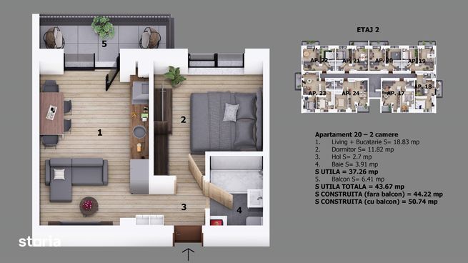 Apartament 2 camere | Ion Creanga / Nichita Stanescu Odaile 500m DN1-15