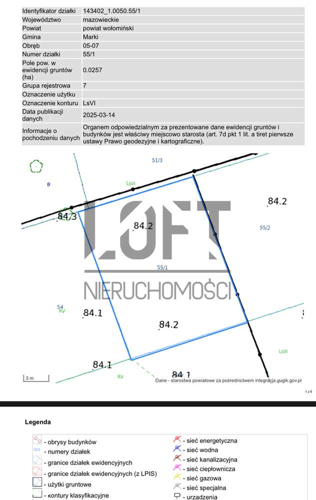 Urokliwa działka 1354m2 ul. Żeromskiego, Marki-5